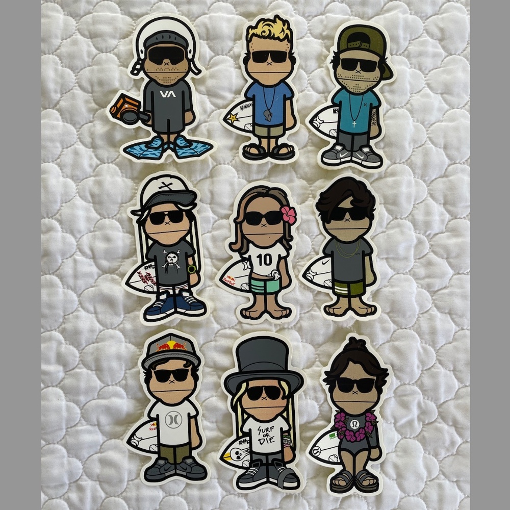 Sun Bum Ambassador Vinyl Sticker Collection WSL Surf Team Limited Edition